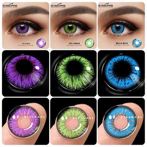 Eyeshare Lentillas De Colores Para Cosplay Lentes De Contacto Azules