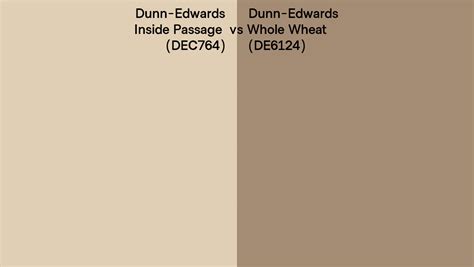 Dunn Edwards Inside Passage Vs Whole Wheat Side By Side Comparison