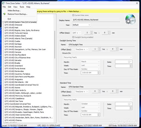 time zone setter  softpedia