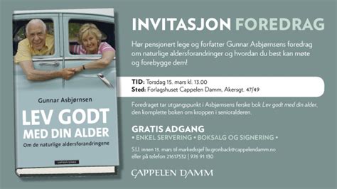 Invitasjon Foredrag Cappelen Damm