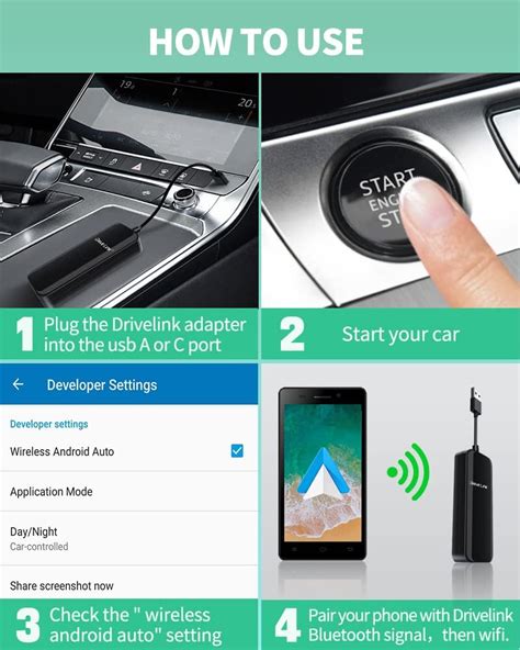 El Adaptador Inal Mbrico Android Auto Para Autom Vil Convierte Android