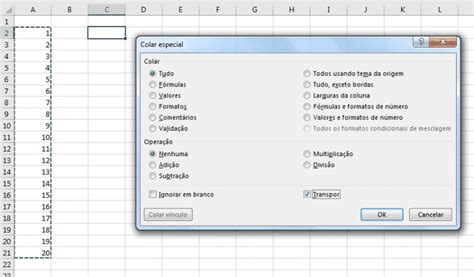 Como Transpor Linha Para Coluna E Vice Versa No Excel