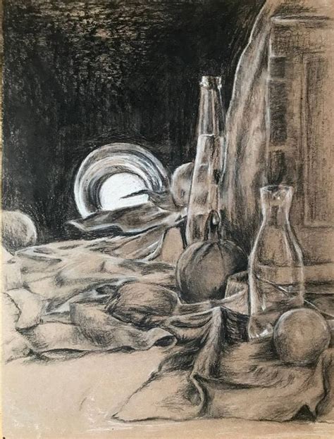 Observational Still Life Drawing By Karina Teslenko Saatchi Art