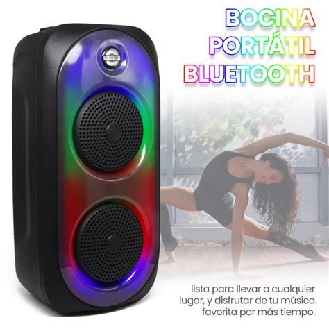 Fs Bt Bocina Port Til Bluetooth Bocinas Con Luz Frontal Fol M Xico