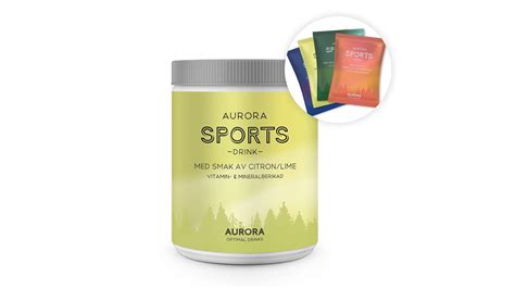 Aurora Sports Drink 500g Citron Lime 4 st portionspåsar Aurora Optimal