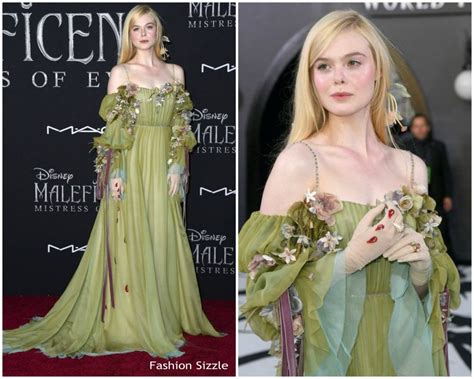 Elle Fanning In Gucci The Maleficent Mistress Of Evil World Premiere