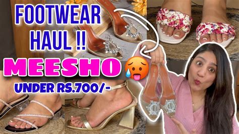 MEESHO Footwear Haul 2 5inch Heels Under Rs 700 Trendy