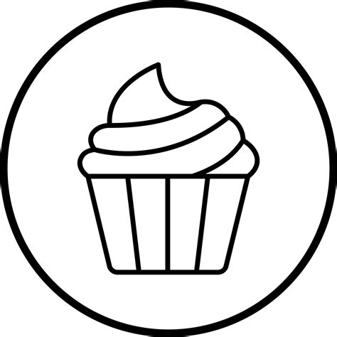 Cupcake Vector Icon Style 22112139 Vector Art At Vecteezy