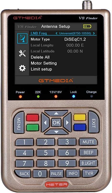 GTMEDIA V8 Finder Meter DVB S2 S2X Digital Satellite Finder High