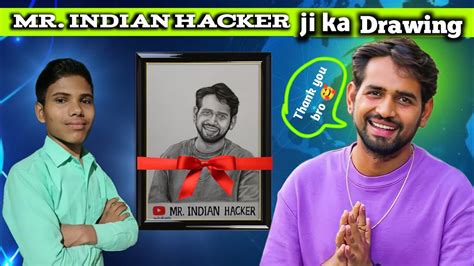 Mr Indian Hacker Ji Ka Drawing How To Draw Mrindianhacker Drawing