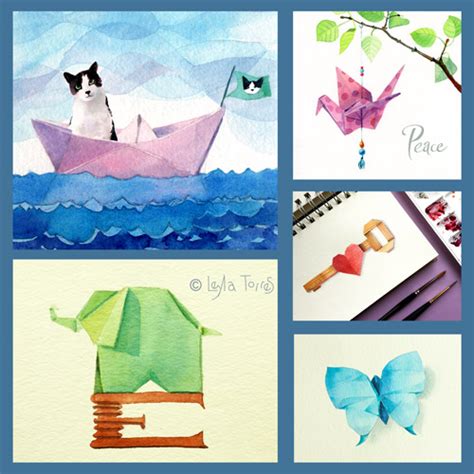 Origami in Visual Art and Illustration