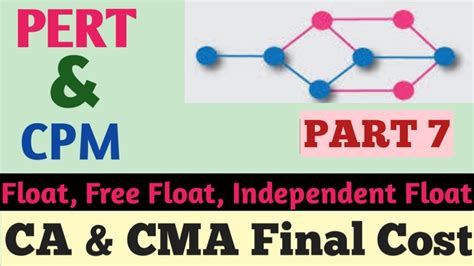 PERT CPM Part 7 Float Calculation L LST LFT CA CMA CS Final YouTube