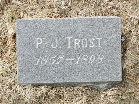 Peter J Trost 1857 1898 Memorial Find A Grave