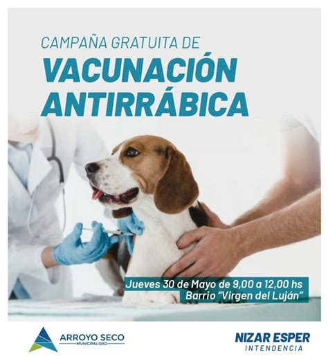 Campaña gratuita de vacunación antirrábica para perros y gatos