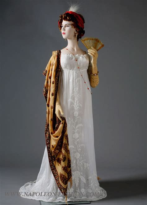 Dress Ca 1802 03 And Scarf Ca 1795 From Napoleon And The Fripperies