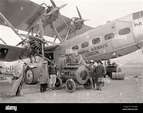 Airplane Handley Page Hp42 00003 Stock Photo Alamy