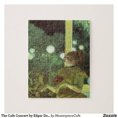 The Cafe Concert By Edgar Degas Vintage Fine Art Jigsaw Puzzle