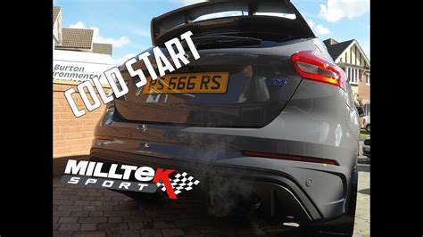 Ford Focus RS MK3 Non Resonated Turbo Back Exhaust With De Cat By