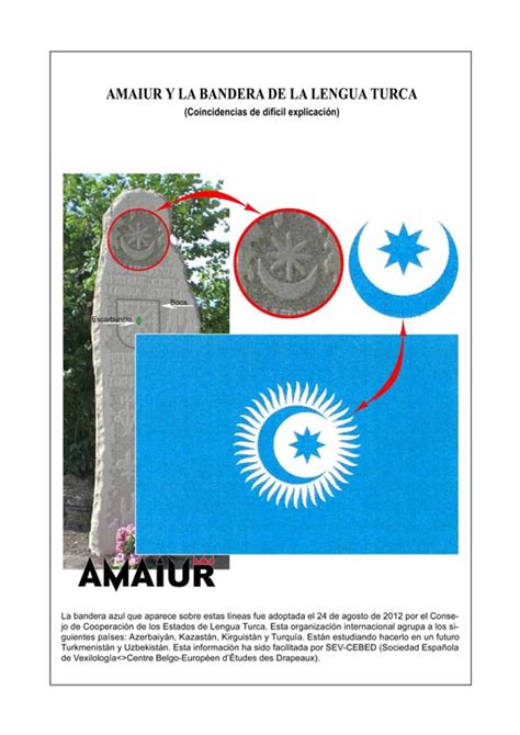 La bandera de la lengua turca y la estrella de ocho puntas - Nabarralde