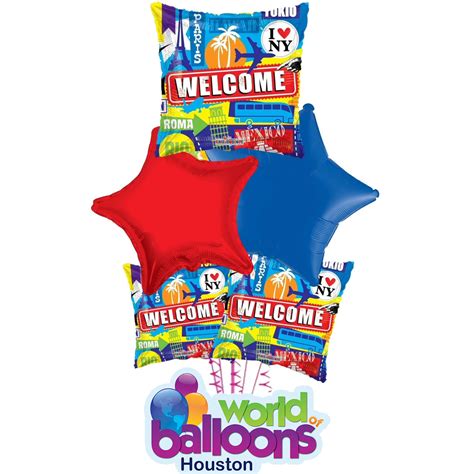 Welcome Home Balloon Bouquet World Of Balloons Houston