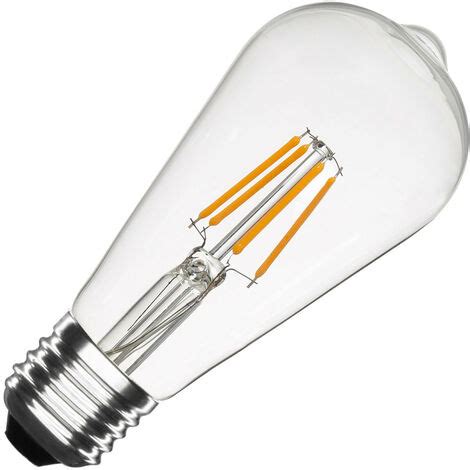 Led Gl Hbirne Filament E W Lm St Dimmbar K Warmwei No Flicker