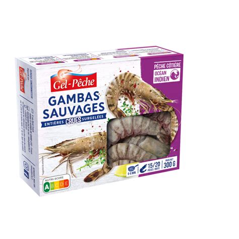 Gambas Crues Sauvages G Gambas Cabesto