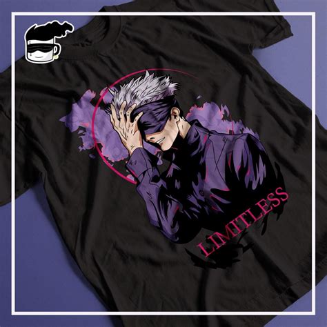 Camiseta Jujutsu Kaisen Satoru Gojo Limitless Unissex Camisa Anime