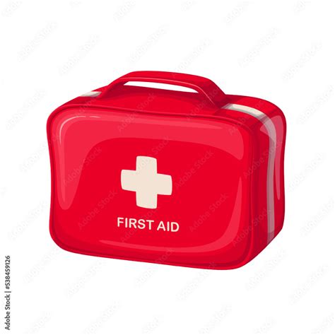 First Aid Kit Box Vector Illustration Cartoon Isolated Medical