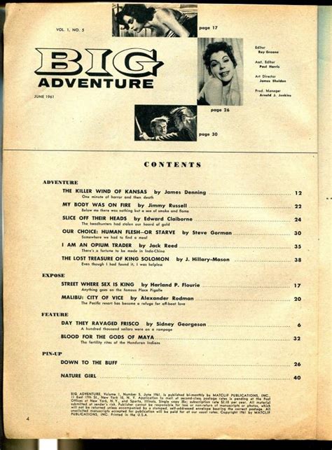 Big Adventure 6 1961 Chained Babe Commie Torture Basil Gorgos Pulp Thrills G VG Comic