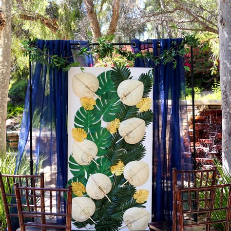 DIY Tropical Wedding Backdrop | Fun365