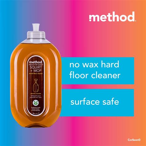 Method Squirt Mop Hard Floor Cleaner Almond NTUC FairPrice