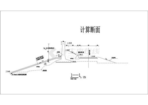 重庆 某大坝堤防加固工程设计cad全套施工图土木在线