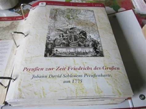 DTSCH GESCHICHTE IN HISTORISCHEN Karten 1775 Preußen Zt Friedrich der