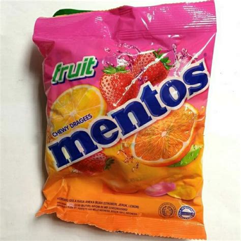 Jual Permen Mentos Fruit Buah Sack Kecil Shopee Indonesia