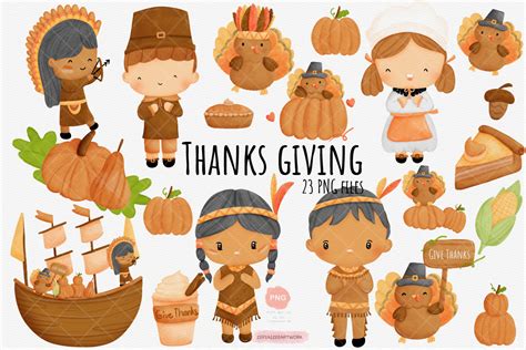 Whimsical Thanksgiving Cartoon Concept. Graphic by zepiaizee · Creative ...