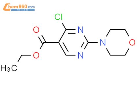 34750 23 74 氯 2 吗啉嘧啶 5 羧酸乙酯化学式、结构式、分子式、mol 960化工网