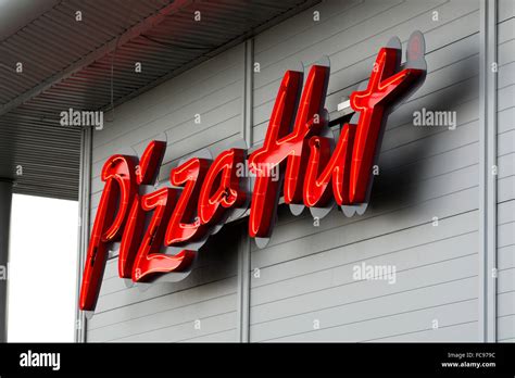 Pizza Hut Sign Coventry Uk Stock Photo Alamy