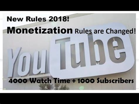 New Monetization Rules Yt Monetization Rules Has Changed K Watch