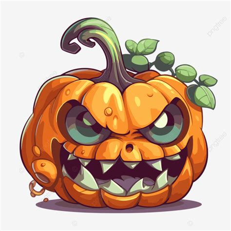 Jack O Lantern Clipart Asustadizo Halloween Calabaza Personaje Dibujos