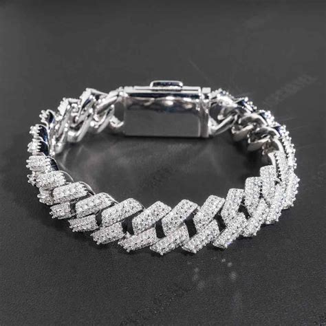 Moissanite Cuban Bracelets Icecartel