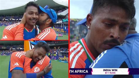 Rohit Sharma Did This When Hardik Pandya Was Crying After India Won The