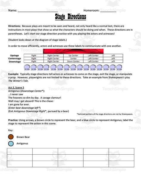 Mapping Stage Directions | Drama Blocking Introduction by Teach Simple