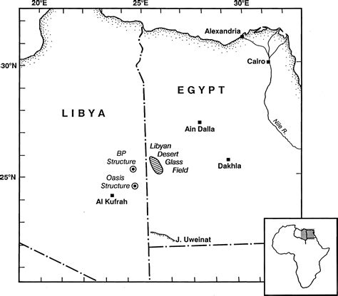 Libyan Desert On Map