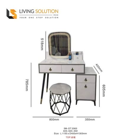 Meri Ii Dressing Table Dresser Table Living Solution Pte Ltd