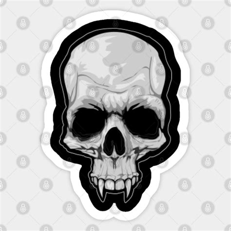 Vampire Skull Vampire Skull Sticker TeePublic