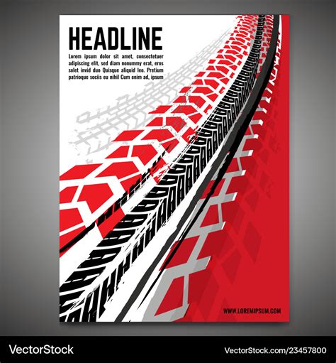 road tire poster royalty  vector image
