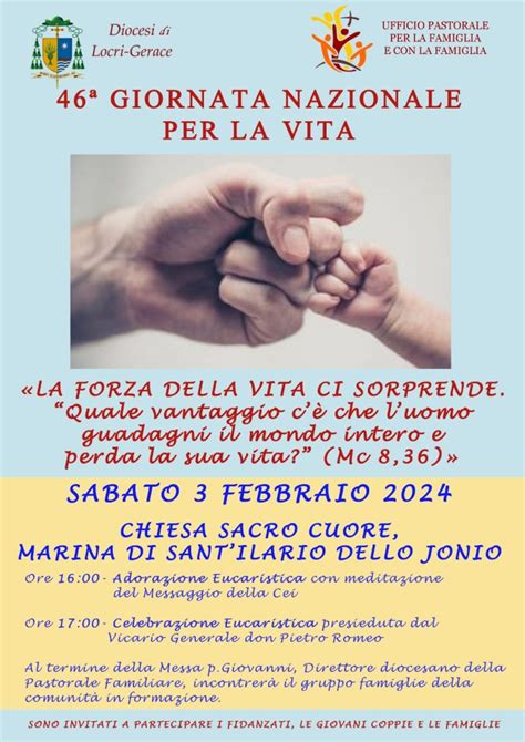 La Diocesi celebra la 46ª Giornata Nazionale per la vita Diocesi di