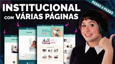 Como criar site Institucional várias páginas no Wordpress e