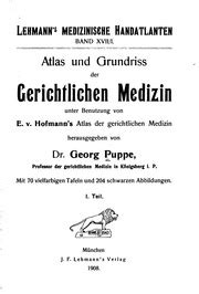 Atlas Und Grundriss Der Gerichtlichen Medizin Unter Benutzung Von E V