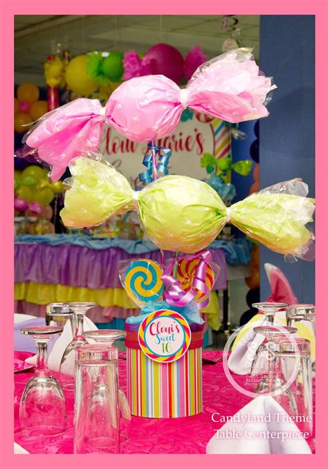 Candyland Theme Table Centerpiece Candy Themed Party Candy Theme